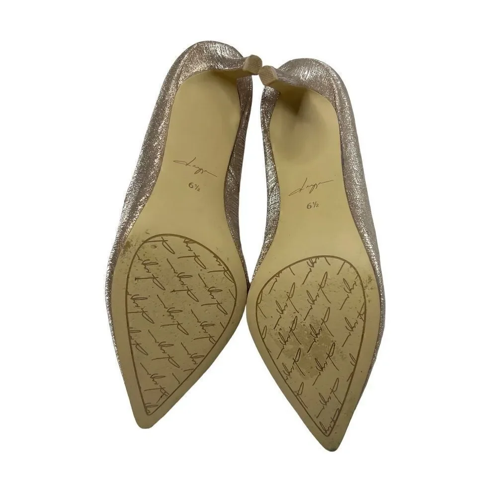 Zaya by Zendaya gold shimmer high heel pumps size 6.5.